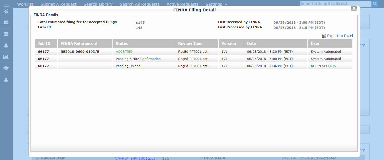 FINRA AREF 2